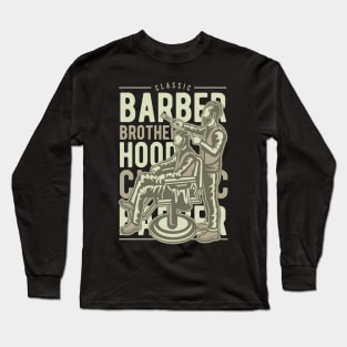 Barber Brotherhood - Barber's Life Long Sleeve T-Shirt